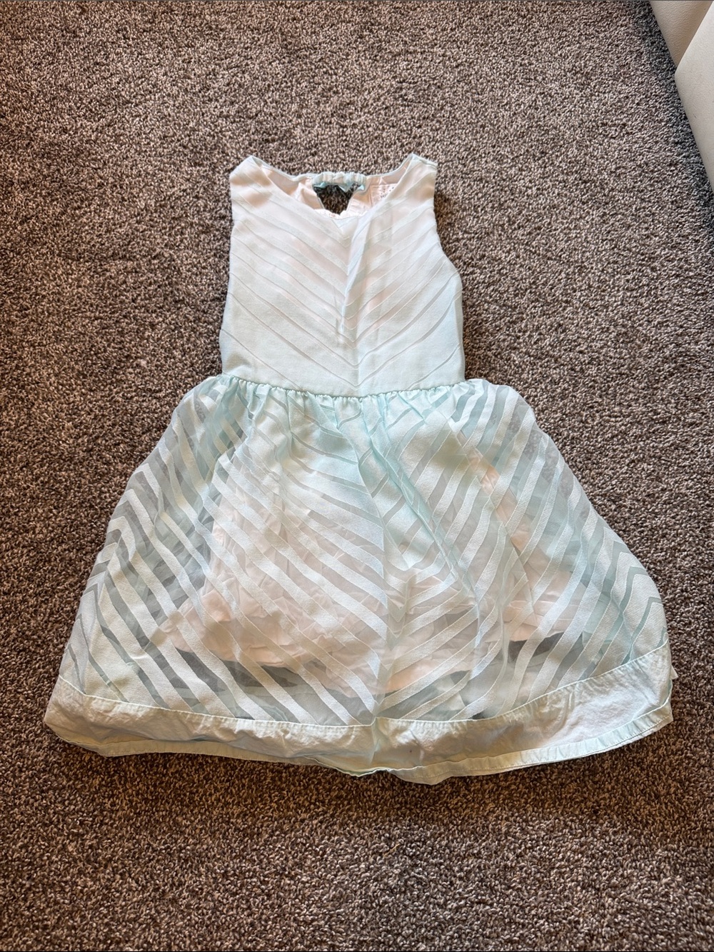 Gymboree Mint and White Striped Party Dress